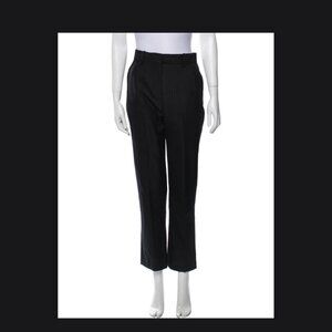 VICTORIA VICTORIA BECKHAM Straight Leg Pants, Black, US 2, Orig. $650